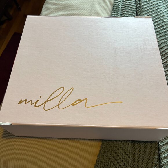 Milla White Mock Neck Sleeveless Low Slit Dress - Picture 16 of 16